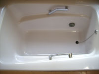 ホーロー浴槽施工後